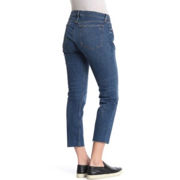rag & bone Dre Low Rise Slim Boyfriend Jeans in Juni distressed wash 24 - Picture 3 of 10